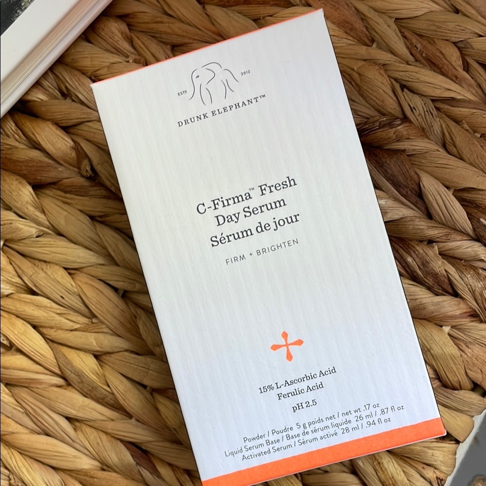 Drunk Elephant C-Firma Fresh Day Serum - White and Orange